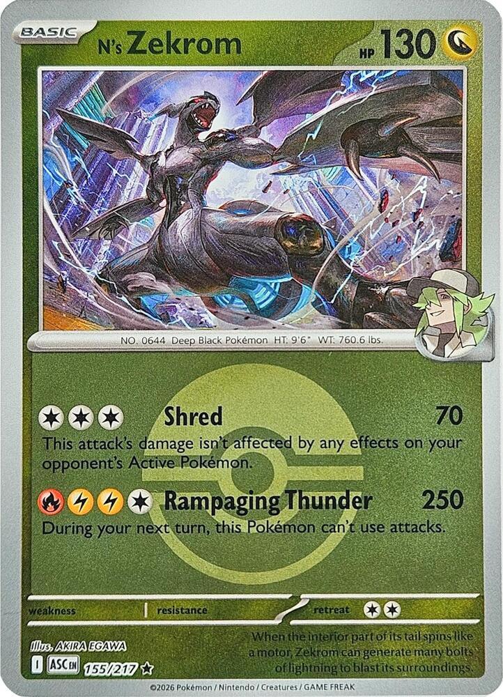 Ascended Heroes N's Zekrom [Ball] Pokémon card